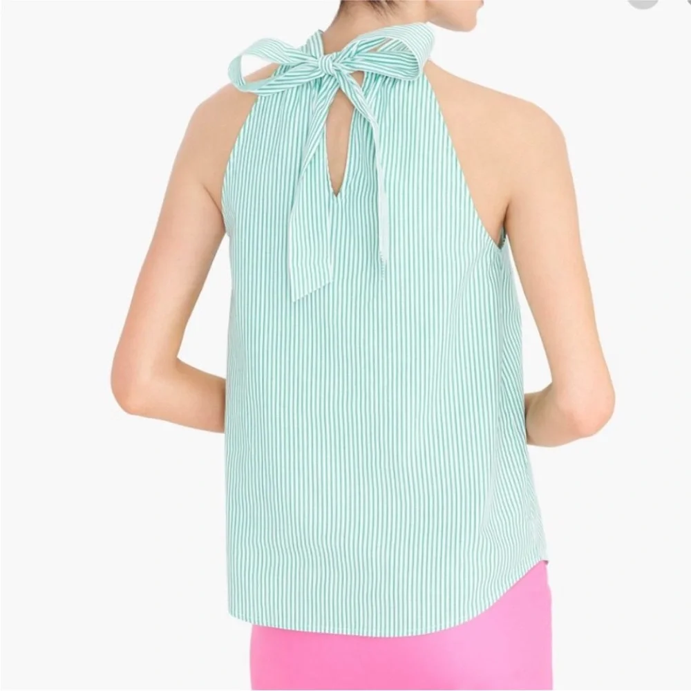 Jcrew striped tie-neck top - Picture 1 of 5